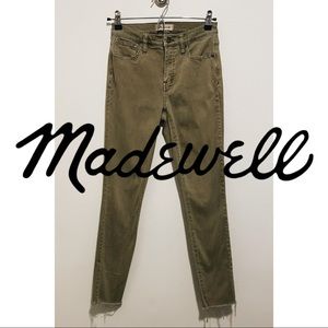 Madewell 9” High Waisted Skinny Jean - Army Green